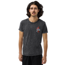 Load image into Gallery viewer, Joe Mama Java Embroidered Denim T-Shirt
