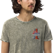 Load image into Gallery viewer, Joe Mama Java Embroidered Denim T-Shirt