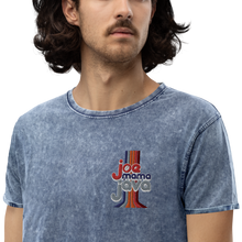 Load image into Gallery viewer, Joe Mama Java Embroidered Denim T-Shirt