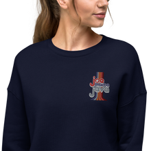 Load image into Gallery viewer, Joe Mama Java Embroidered Crop Sweatshirt