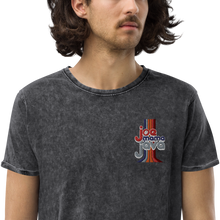 Load image into Gallery viewer, Joe Mama Java Embroidered Denim T-Shirt
