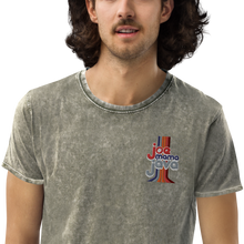 Load image into Gallery viewer, Joe Mama Java Embroidered Denim T-Shirt
