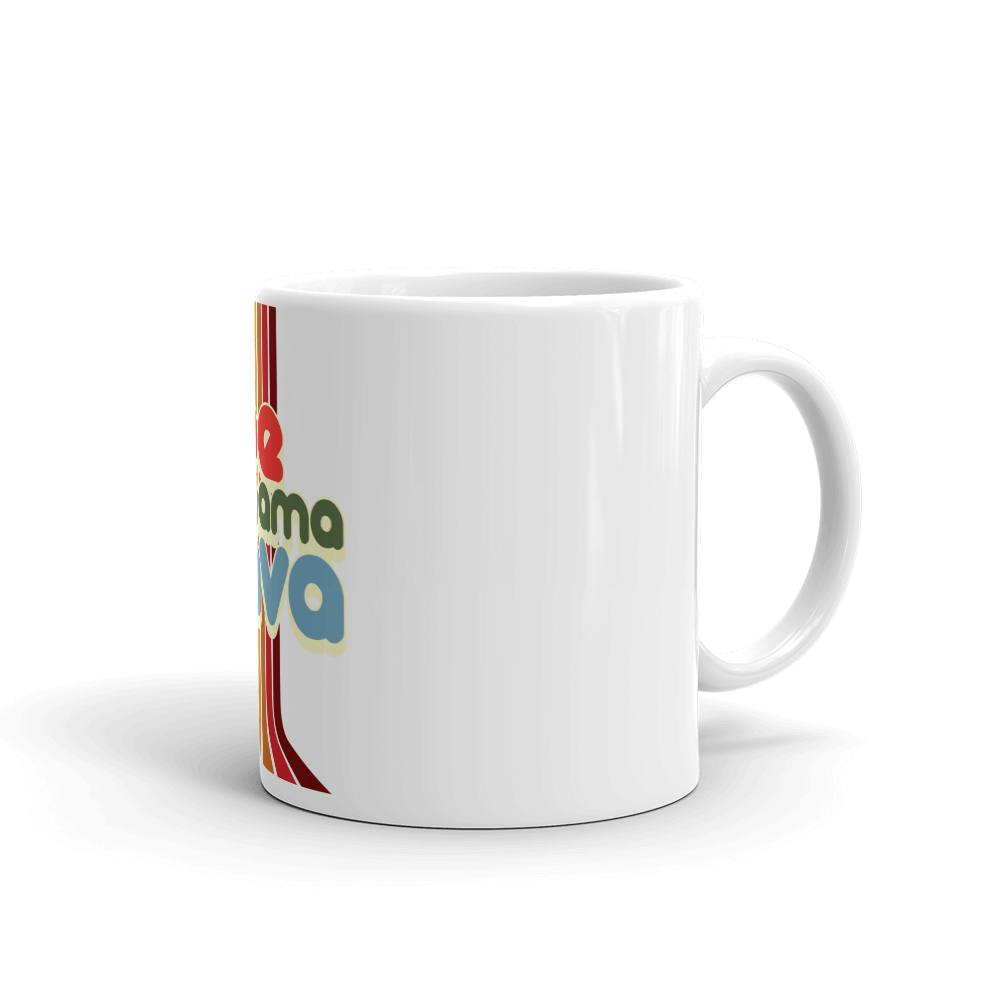 Joe Mama Java White Glossy Mug