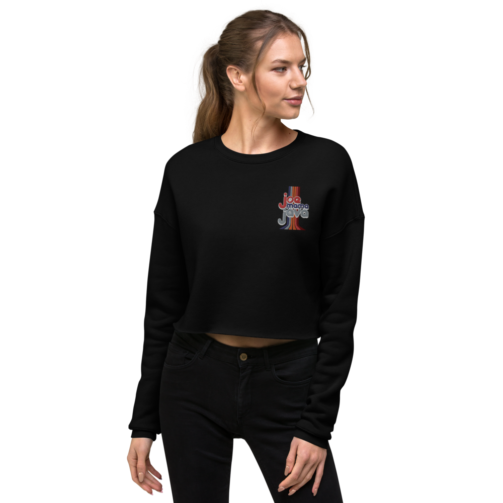 Joe Mama Java Embroidered Crop Sweatshirt