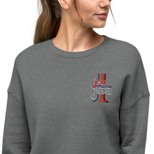 Load image into Gallery viewer, Joe Mama Java Embroidered Crop Sweatshirt
