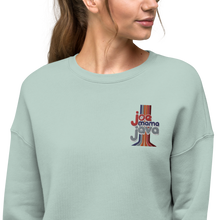 Load image into Gallery viewer, Joe Mama Java Embroidered Crop Sweatshirt
