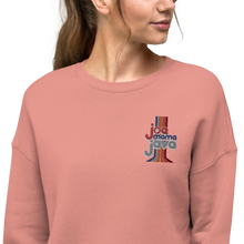 Load image into Gallery viewer, Joe Mama Java Embroidered Crop Sweatshirt
